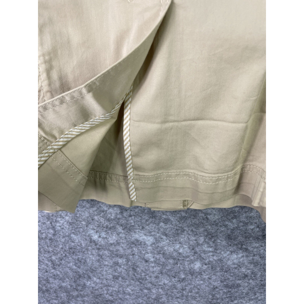 Chicos Luxe Twill Utility Jacket Size 2 US 12/14 Snap Cotton Pockets Stretch - Picture 12 of 12